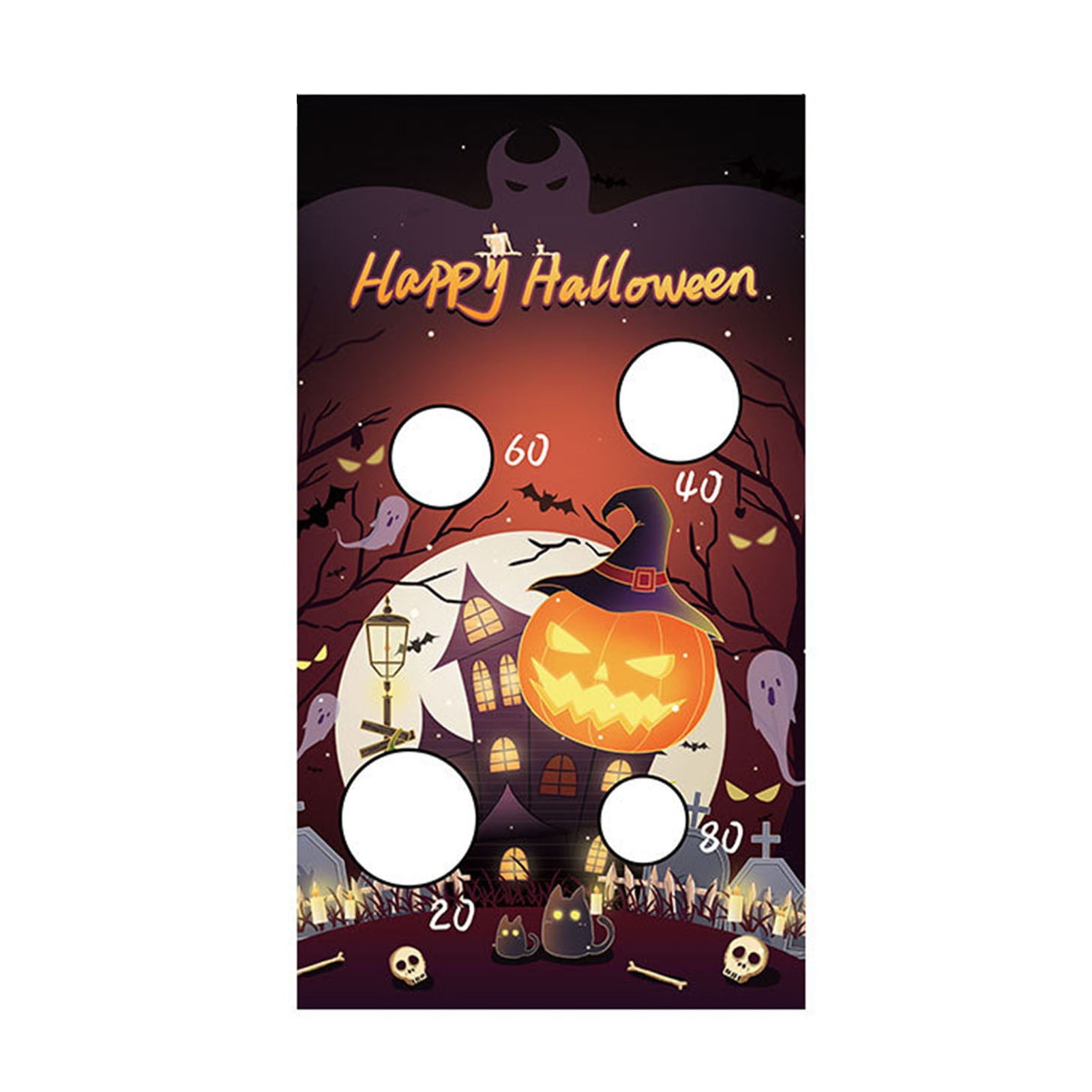 LeKY Toss Game Hanging Halloween Themed Toss Game with Bean Bags Fun