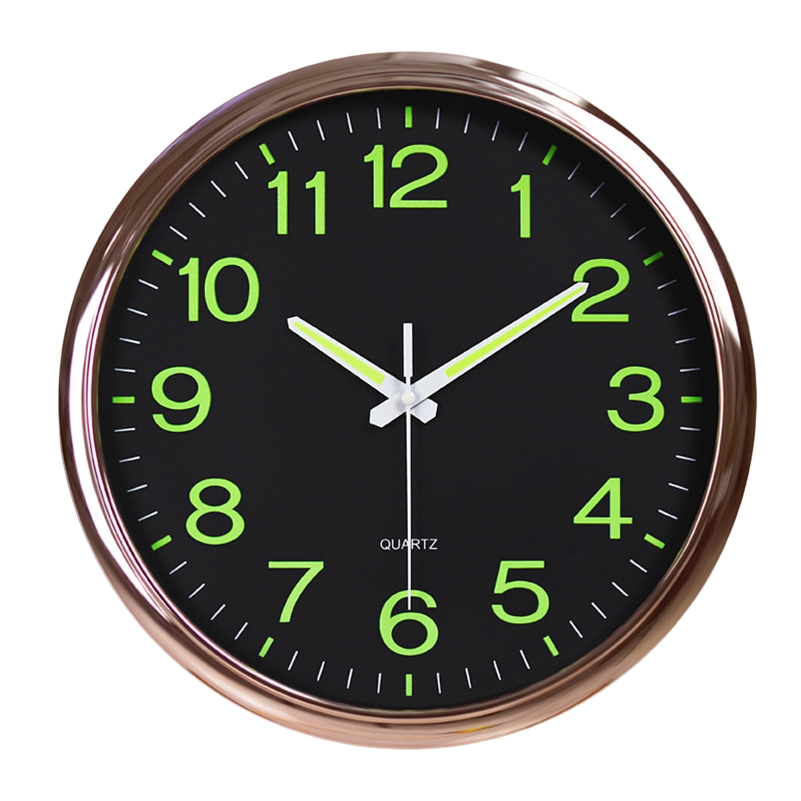 LeKY Wall Clock with Glow in the Dark Hands Large Numeral Wall Clock