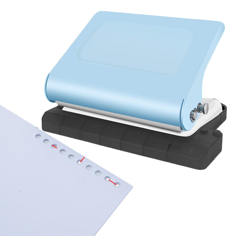 LeKing Metal Paper Puncher Paper Binder Punch with 10 Holes Portable