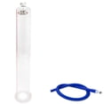 thumbnail image 1 of LeLuv 1.50 inch Diameter x 12 inch Length Penis Pump Cylinder with 12 inch Blue Silicone Hose and Locking Fittings, 1 of 8
