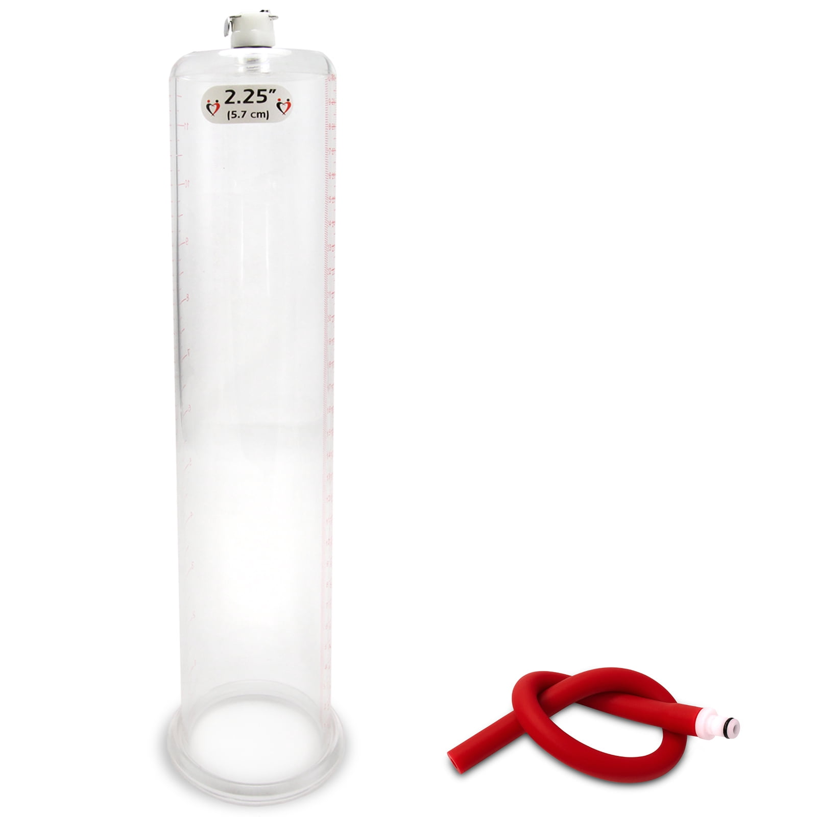 LeLuv 2.25 inch Diameter x 12 inch Length Penis Pump Cylinder with 12 ...