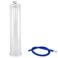 thumbnail image 1 of LeLuv 2.50 inch Diameter x 12 inch Length Penis Pump Cylinder with 12 inch Blue Silicone Hose and Locking Fittings, 1 of 8