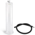 thumbnail image 1 of LeLuv 2.75 inch Diameter x 12 inch Length Penis Pump Cylinder with 24 inch Black Silicone Hose and Locking Fittings, 1 of 8