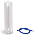 thumbnail image 1 of LeLuv 3.70 inch Diameter x 12 inch Length Penis Pump Cylinder with 24 inch Blue Silicone Hose and Locking Fittings, 1 of 8