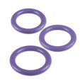 thumbnail image 1 of LeLuv 5mm Round Gauge Cock Ring - Purple, Stainless Steel - 28, 30, 32mm Inside Diameter 3-Pack, 1 of 5