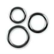 LeLuv 6mm Round Gauge Glans Rings | 22mm, 24mm, 26mm I.D. Sampler Set | Polished Stainless Steel