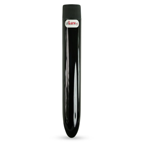 LeLuv 7" Classic Showerproof Vibrator Multi-speed Massager - Black