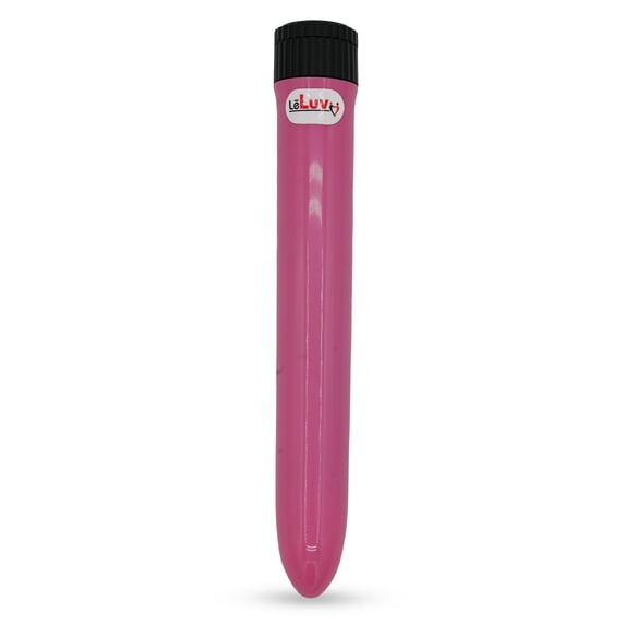 LeLuv 7" Classic Showerproof Vibrator Multi-speed Massager - Light Pink