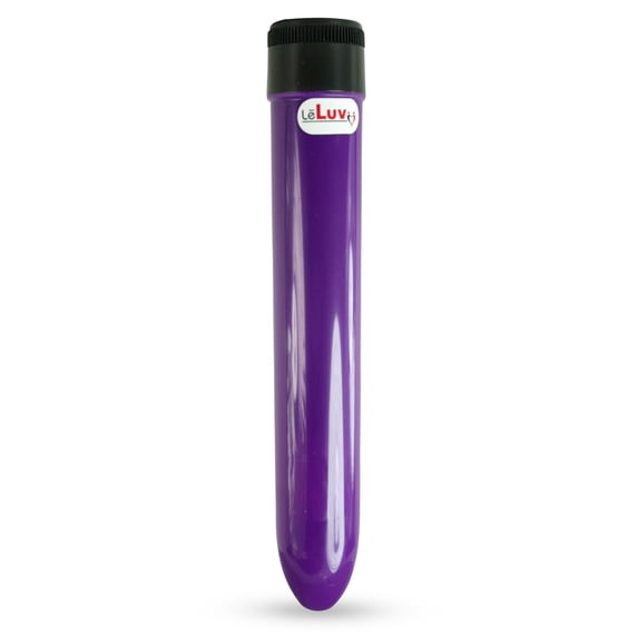 LeLuv 7" Classic Showerproof Vibrator Multi-speed Massager - Purple
