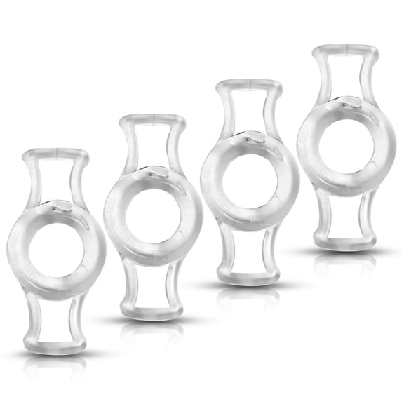 LeLuv Constriction Rings w/ Stretchy Handles | X-Large (4 Pack)