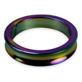 thumbnail image 1 of LeLuv Eyro Imperator Stainless Steel Penis Ring | Rainbow Plasma Coated, Concave Edge, 58mm (2.28") Inner Diameter - Enhance Pleasure, Boost Stamina, 1 of 4