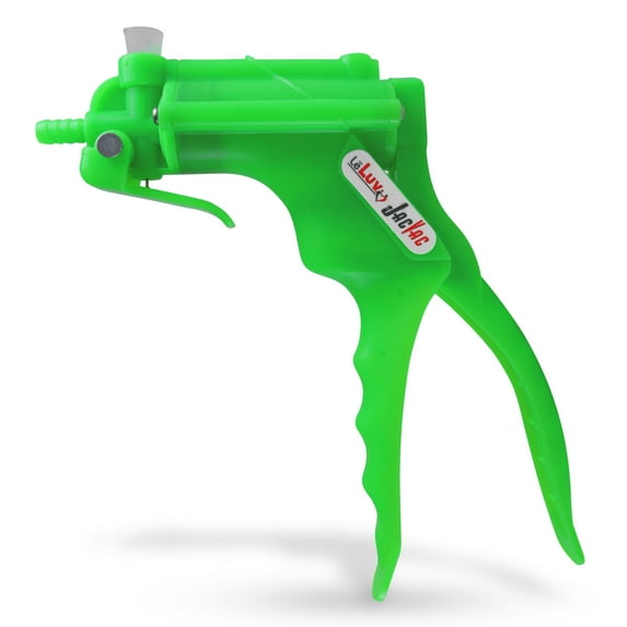 LeLuv® JacVac Neon Green Vacuum Pump Handle w/ O-Ring Attachment Attachment for Swivel Gauge (gauge not included)