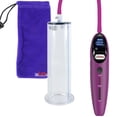 thumbnail image 1 of LeLuv Magna Electric Penis Pump | LCD Smart Purple Handle | 9" Length x 2.50" Diameter Wide Flanged Cylinder, 1 of 10