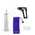 thumbnail image 1 of LeLuv Maxi Black Penis Pump | Clear Hose plus 4 Constriction Rings | 12" x 2.75" Cylinder, 1 of 8