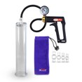 thumbnail image 1 of LeLuv Maxi Black Penis Pump + Vacuum Gauge | Premuium Silicone Hose plus 4 Constriction Rings | 12" x 2.25" Cylinder, 1 of 9