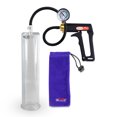 thumbnail image 1 of LeLuv Maxi Black Penis Pump + Vacuum Gauge | Premuium Uncollapsable Silicone Hose | 12" x 2.75" Cylinder, 1 of 8