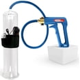 thumbnail image 1 of LeLuv® Premium Maxi Penis Pump w/ Blue Handle, Silicone Hose | 12" x 2.75" Vibrating Cylinder, 1 of 7
