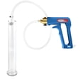 thumbnail image 1 of LeLuv Maxi Penis Pump w/ Blue Handle, Clear Hose | 9" x 1.35" Cylinder, 1 of 7