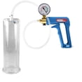 thumbnail image 1 of LeLuv Maxi Penis Pump w/ Blue Handle, Clear Hose + Gauge | 9" x 2.75" Cylinder, 1 of 7