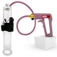 thumbnail image 1 of LeLuv® Maxi Penis Pump w/ Pink Handle, Silicone Hose | 12" x 1.75" Vibrating Cylinder, 1 of 6
