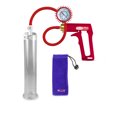 thumbnail image 1 of LeLuv® Premium Maxi Penis Pump w/ Red Handle, Silicone Hose + Protected Gauge | 9" x 1.75" Cylinder, 1 of 7