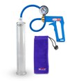 thumbnail image 1 of LeLuv® Premium Maxi Penis Pump w/ Blue Handle, Silicone Hose + Gauge | 12" x 2.00" Cylinder, 1 of 7