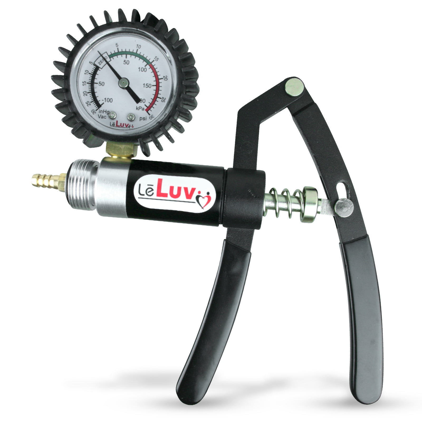 LeLuv® Primo Lite DualAction Vacuum/Pressure Pump Handle w/ Black Grips + Protected Pressure