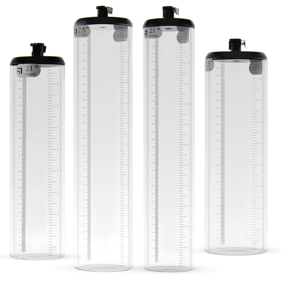 LeLuv Thick Walled Cylinder for Penis Pumps with 3.1 inch Diameter x 9 inch Length