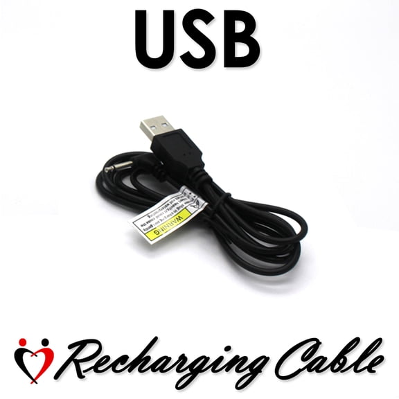 LeLuv® USB Cable for Rechargable iPump Head - Black