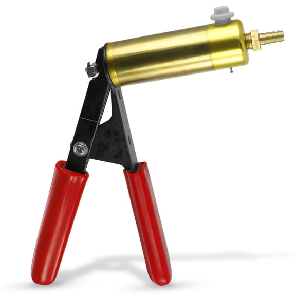 LeLuv Ultima Brass Pump Handle w/ Red Grips - No Gauge