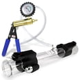 thumbnail image 1 of LeLuv Ultima Buddy Vibrating Penis Pump | Blue Handle + Protected Gauge | 20 inch Length x 2.0 inch Diameter Double-Ended Cylinder, 1 of 8