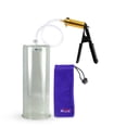 thumbnail image 1 of LeLuv® Ultima Penis Pump, Brass Handle w/ Black Rubber Grips, Clear Hose | 12" x 4.50" Cylinder, 1 of 7