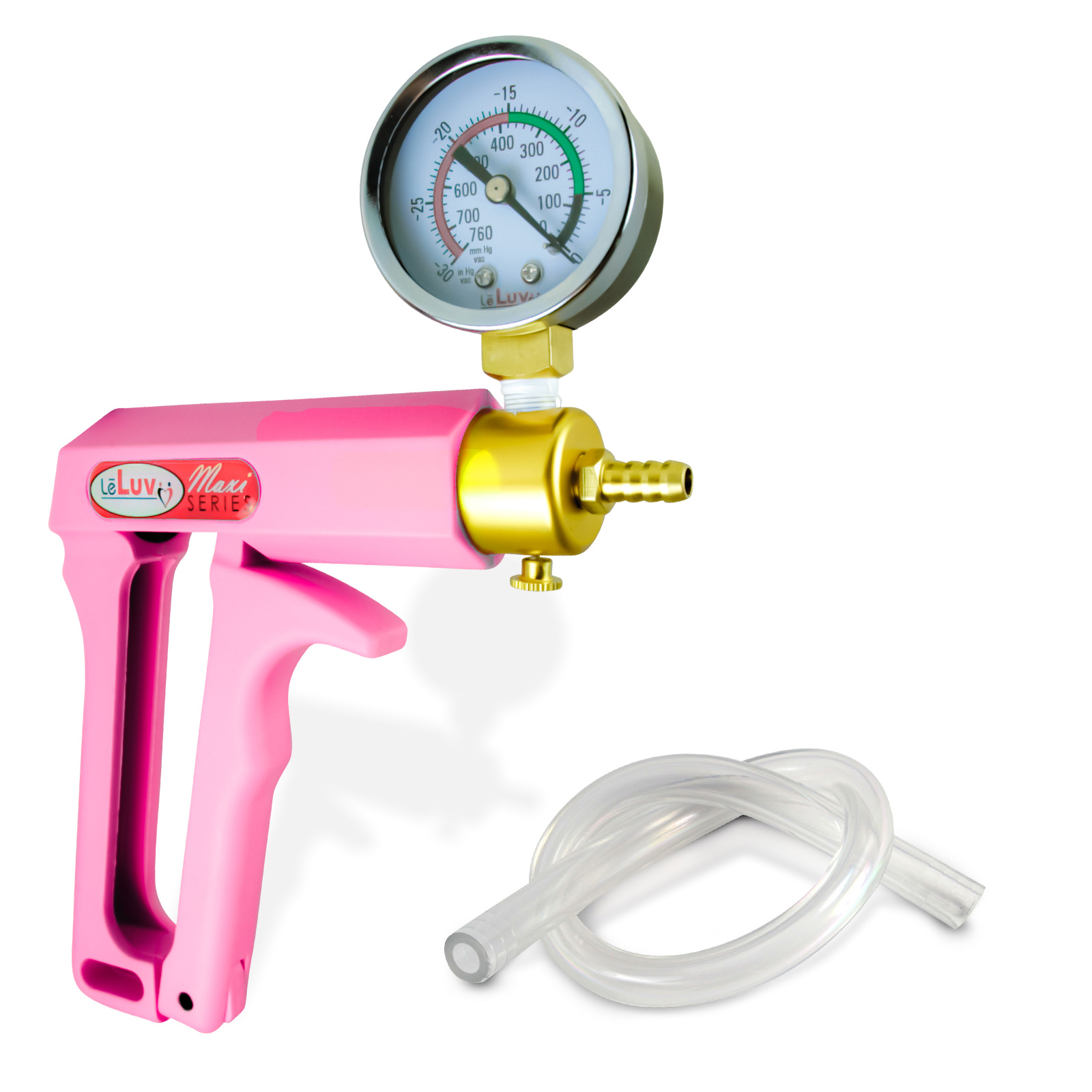 LeLuv Vacuum Pump With Ergonomic Blue Handle & Release Valve - Includes Clear Hose