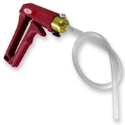 LeLuv Vacuum Pump Red Maxi Ergonomic Handle with Release Valve with Clear Hose