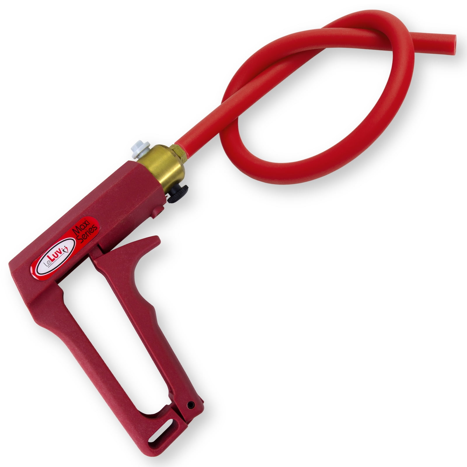 LeLuv Vacuum Pump Red Maxi Ergonomic Handle with Release Valve with