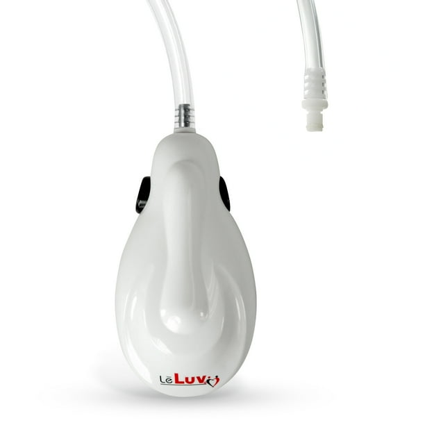 LeLuv eGrip Handheld Electric Vacuum Pump Handle White with Clear 18