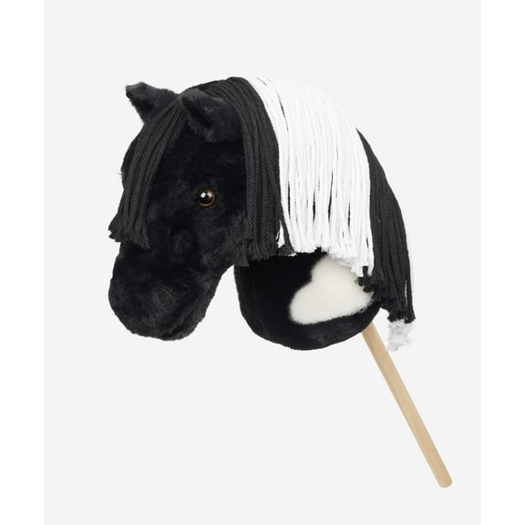 LeMieux Hobby Horse Razzle - Black and White Piebald - Realistic Head - Perfect for Kids