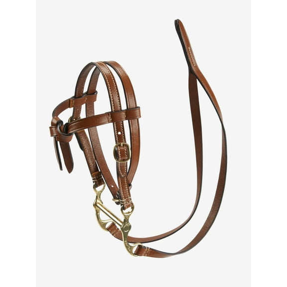 LeMieux Toy Pony Western Bridle - Functioning Leather Bridle - Educational Toy - Ages 3+ - Tan