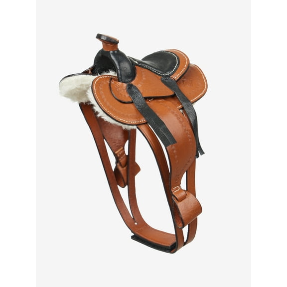 LeMieux Toy Pony Western Saddle - Educational Toy - Ages 3+ - Tan Leather