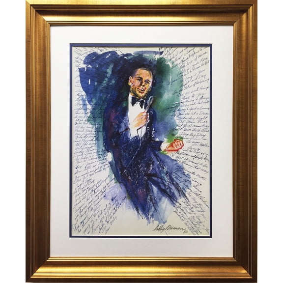 LeRoy Neiman "Frank Sinatra - Hofstra" Newly CUSTOM FRAMED Lithograph Generic