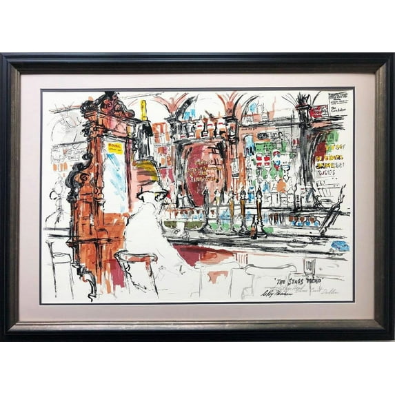 LeRoy Neiman "The Stags Head " Custom Framed Art Generic
