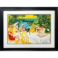 thumbnail image 1 of LeRoy Neiman "Wine Alfresco" Newly Custom Framed Art Lithograph Out of Print Generic, 1 of 3