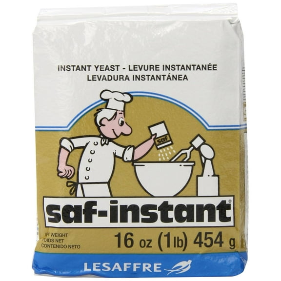 LeSaffre Saf-Instant Yeast, Gold, 1 Pound, (Pack of 2)