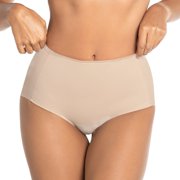 LeSensuel Allover High Waisted Underwear No Show Moderate Tummy Control Panties Womens Briefs