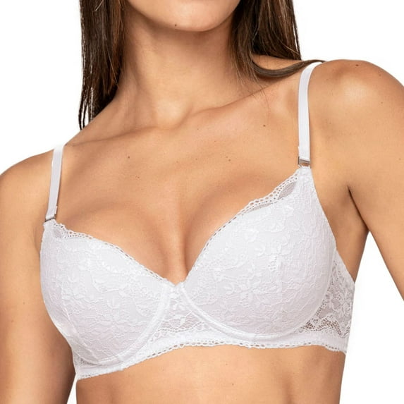 LeSensuel Lace Bra Light Padded Push Up Bra Multiway Straps Womens Bras with Underwire