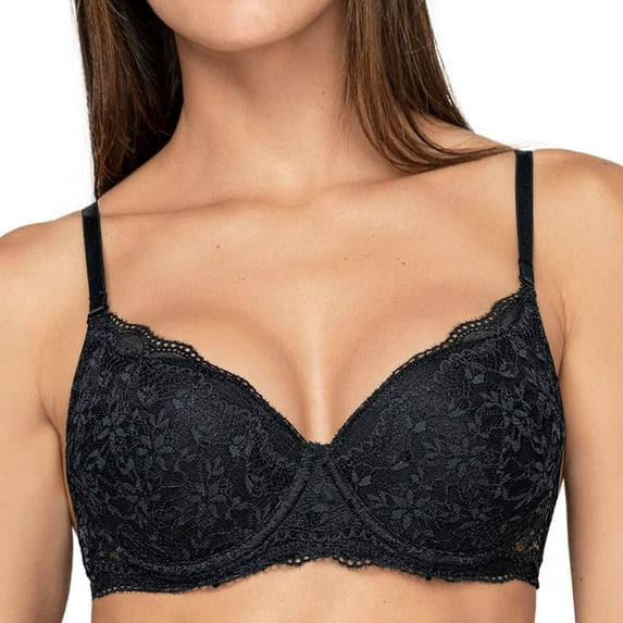 LeSensuel Lace Bra Light Padded Push Up Bra Multiway Straps Womens Bras with Underwire