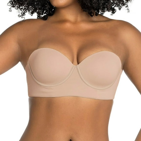 LeSensuel Strapless Bra Underwire Bras for Women Non Slip - Underwire Bras Full Figure