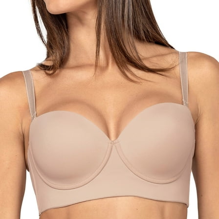 LeSensuel Underwire Bra Multiway Light Push Up Bra - Strapless Back Smoothing Bras for Women