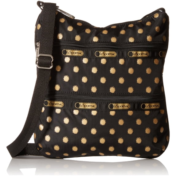 LeSportsac Classic Kylie Crossbody (Black/Gold Foil)