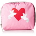 thumbnail image 1 of LeSportsac Women's Classic Square Cosmetic Case (Love Dove), 1 of 5